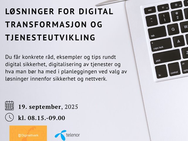 Løsninger for digital transformasjon og tjenesteutvikling