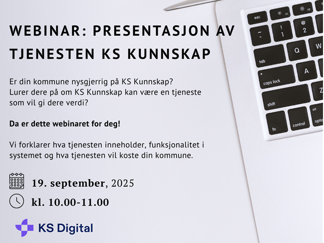 Webinar: Presentasjon av tjenesten KS Kunnskap